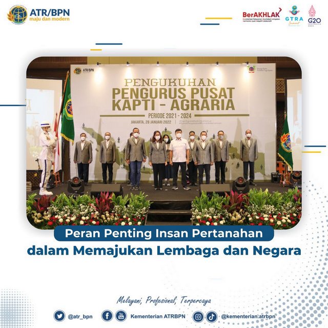 Peran Penting Insan Pertanahan dalam Memajukan Lembaga dan Negara