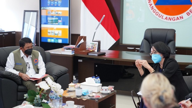 Utusan Khusus PBB untuk Pengurangan Risiko Bencana Bertemu Kepala BNPB Bahas Persiapan GPDRR 2022 Bali