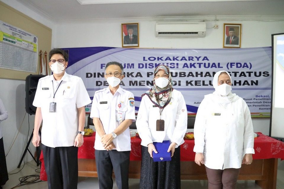 Litbang Kemendagri Kaji Dinamika Perubahan Status Desa Menjadi Kelurahan di Kabupaten Bekasi