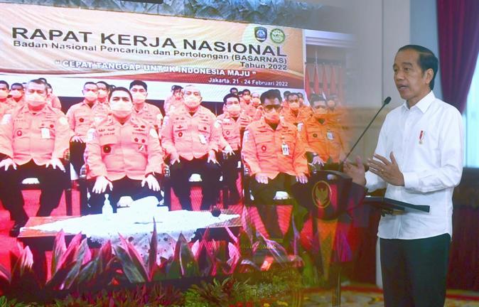 Presiden Tegaskan Empat Arahan pada Rakernas 50 Tahun Basarnas