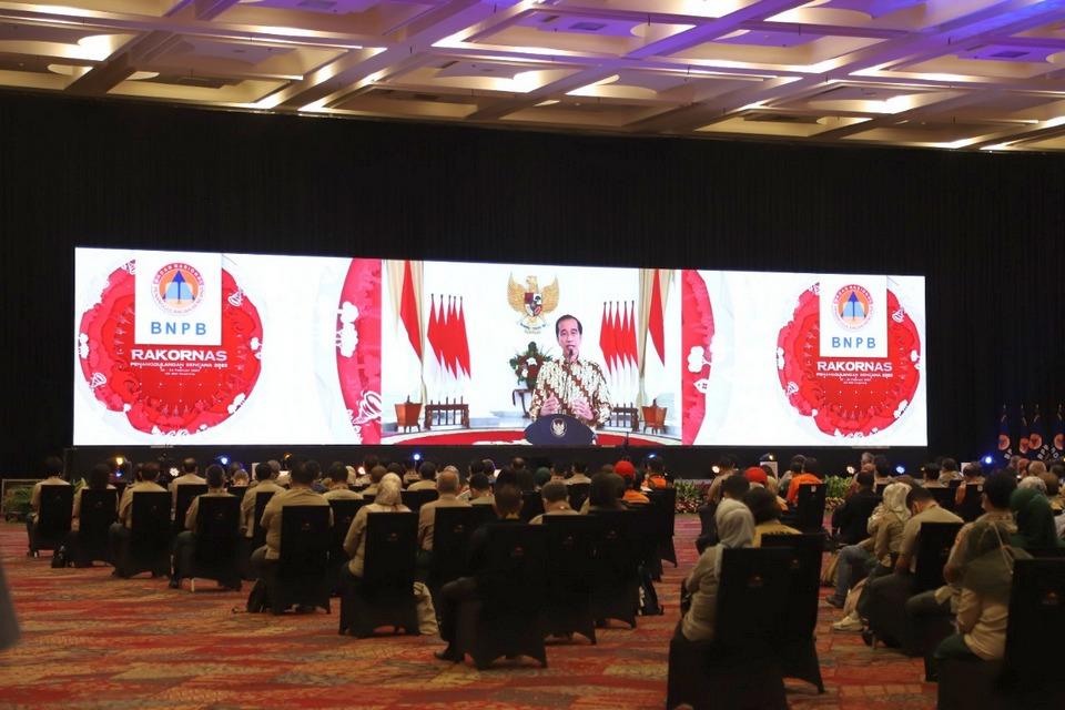 Lima Arahan Presiden Jokowi pada Rakornas Penanggulangan Bencana 2022