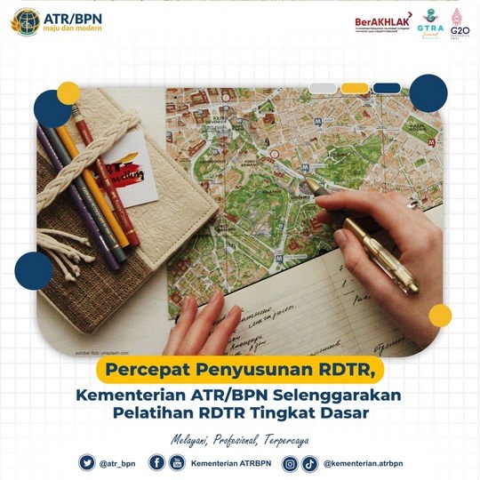 Penyusunan RDTR, Kementerian ATR/BPN Selenggarakan Pelatihan RDTR Tingkat Dasar