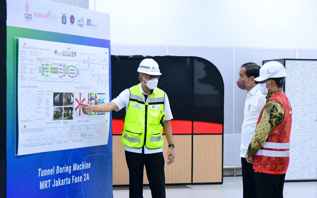 Luncurkan TBM MRT Fase 2A, Presiden Dorong Keberlanjutan Transportasi Modern
