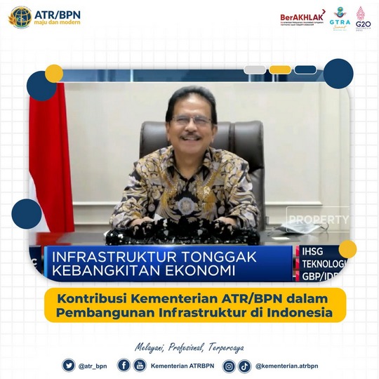 Kontribusi Kementerian ATR/BPN dalam Pembangunan Infrastruktur di Indonesia