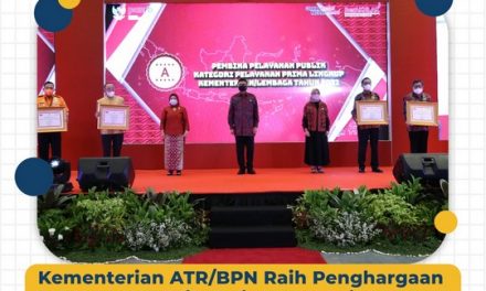 Kementerian ATR/BPN Raih Penghargaan Pelayanan Publik dari Kementerian PANRB