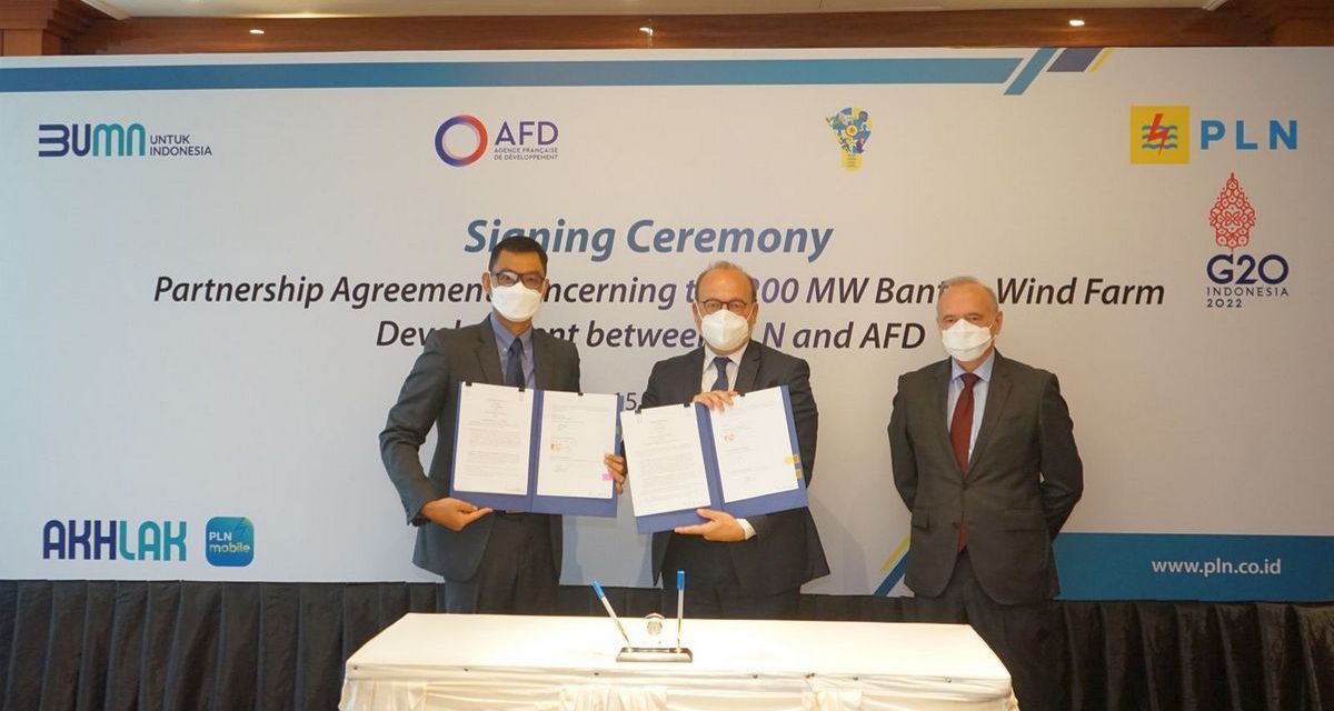 Gandeng AFD Prancis, PLN Bakal Bangun Pembangkit Tenaga Angin 200 MW di Banten