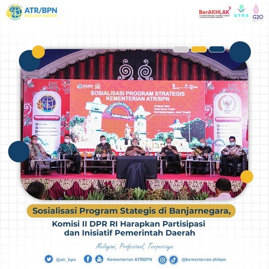 Sosialisasi Program Strategis di Banjarnegara, Komisi II DPR RI Harapkan Partisipasi dan Inisiatif Pemerintah Daerah