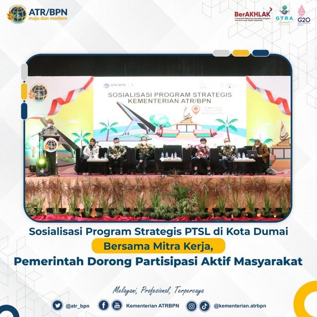Komisi II DPR RI Ajak Masyarakat Terlibat Aktif Mengikuti Program Strategis PTSL Kementerian ATR/BPN