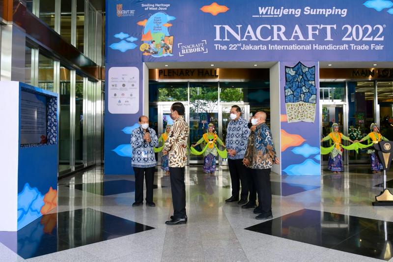 Buka INACRAFT 2022, Presiden Ajak Masyarakat Cintai Produk Kerajinan Dalam Negeri