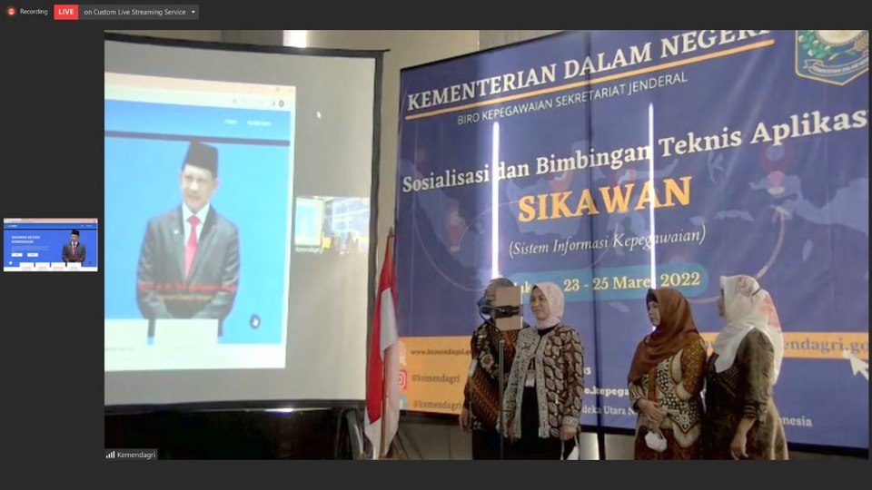 Kemendagri Resmikan Aplikasi Sikawan sekaligus Gelar Sosialisasi dan Bimtek Penggunaannya