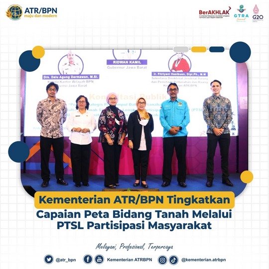 Kementerian ATR/BPN Tingkatkan Capaian Peta Bidang Tanah Melalui PTSL Partisipasi Masyarakat