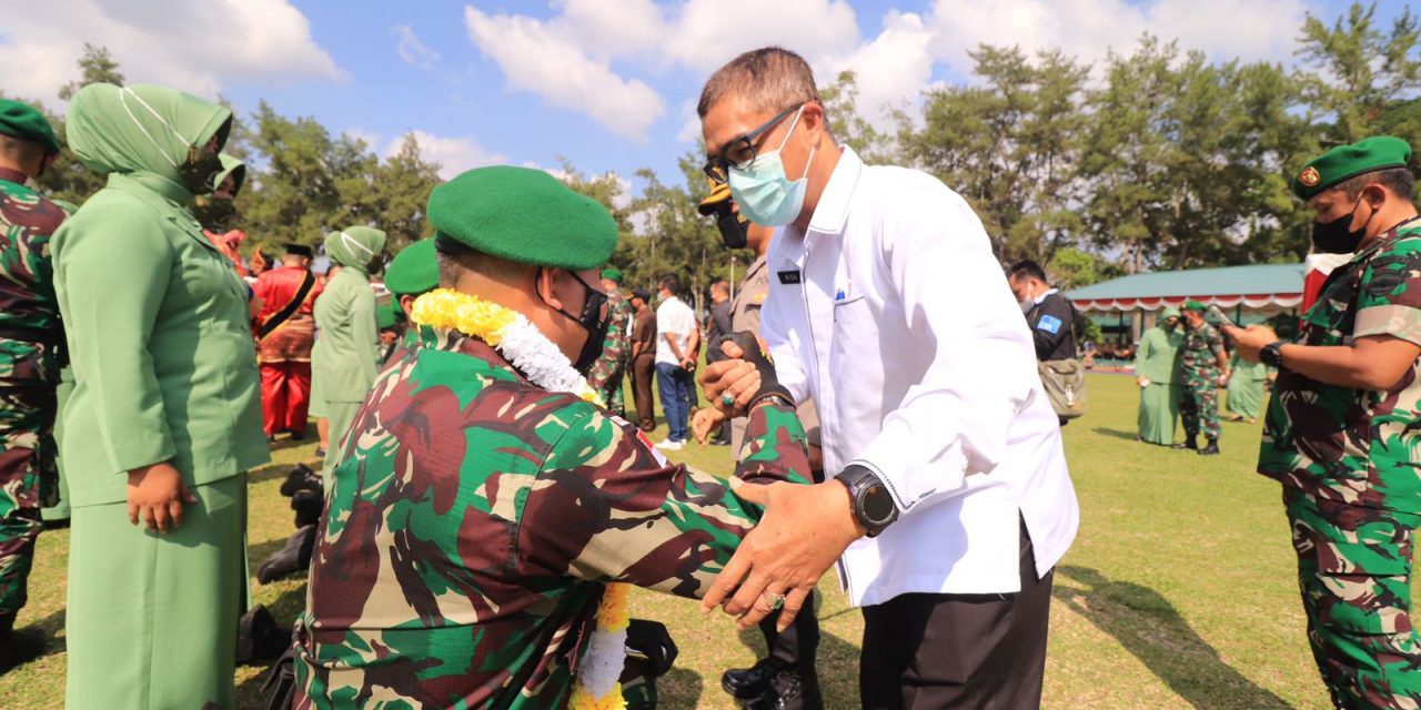 Satgas Pamtas RI-PNG sektor utara Batalyon 131/Braja Sakti Ta 2021 Kembali, Sekda Rida Ananda Terima Secara Resmi