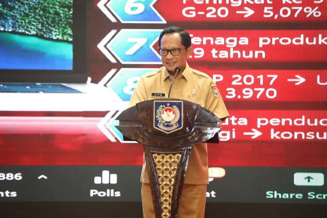 Mendagri Minta Camat Kampanyekan Disiplin Protokol Kesehatan dan Percepat Vaksinasi