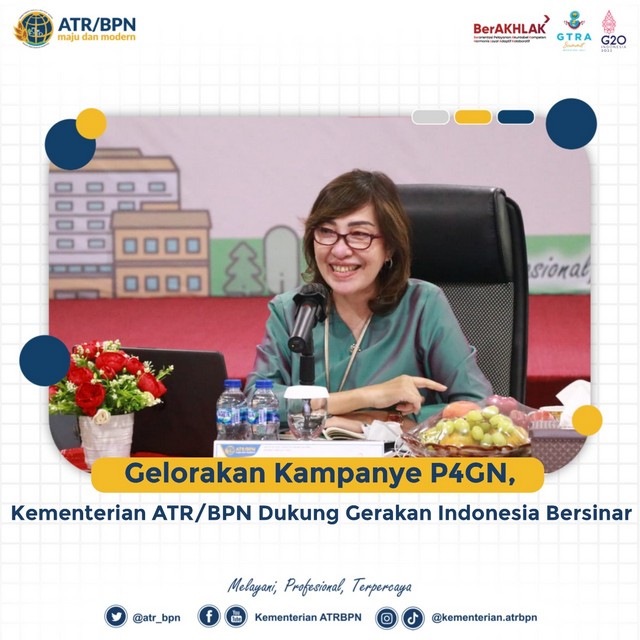 Gelorakan Kampanye P4GN, Kementerian ATR/BPN Dukung Gerakan Indonesia Bersinar