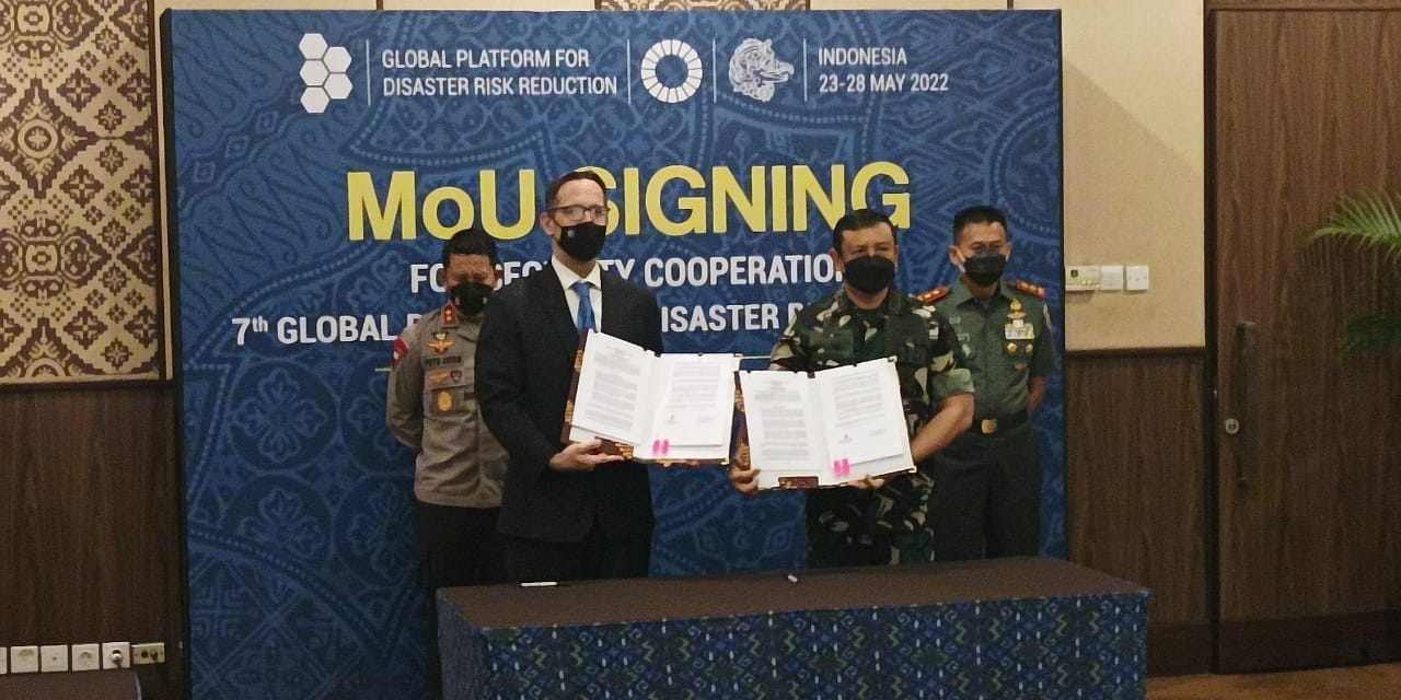 Pemerintah Indonesia dan PBB Tanda Tangani Perjanjian Kerja Sama Pengamanan GPDRR