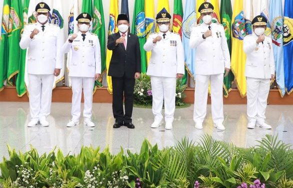 Lantik 5 Penjabat Gubernur, Mendagri Amanatkan Jaga Stabilitas Politik, Pemerintahan dan Keamanan