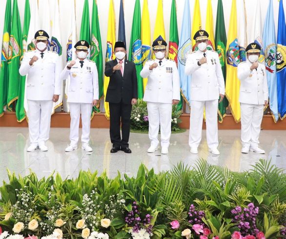 Lantik 5 Penjabat Gubernur, Mendagri Amanatkan Jaga Stabilitas Politik, Pemerintahan dan Keamanan