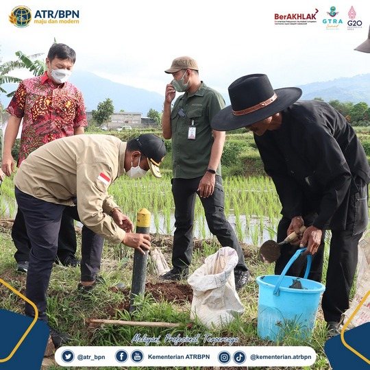 Wamen ATR/Waka BPN hadiri kegiatan Gerakan Pemasangan Tanda Batas & Persetujuan Tetangga Batas di Bandung