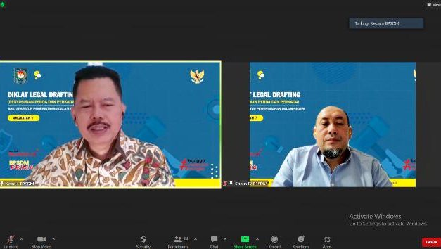 Gelar Diklat Legal Drafting, BPSDM Kemendagri Dorong Daerah Terbitkan Regulasi yang Berkualitas