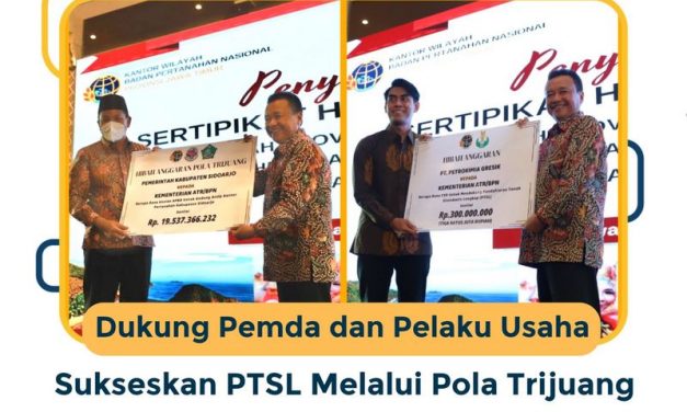 Dukungan Pemda dan Pelaku Usaha Sukseskan PTSL Melalui Pola Trijuang