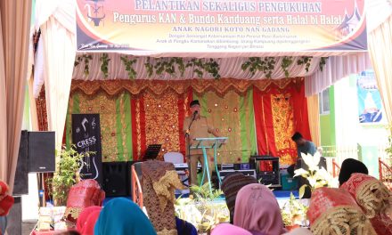 Pengurus Bundo Kanduang Kenagarian Koto Nan Godang Periode 2022-2026 Dikukuhkan