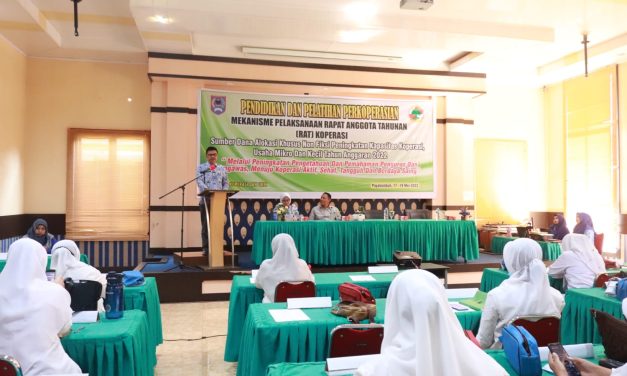 Terus Dorong Koperasi Naik Kelas, Dinas Koperasi dan UKM Latih Pengurus dan Pengawas Koperasi Se Kota Payakumbuh