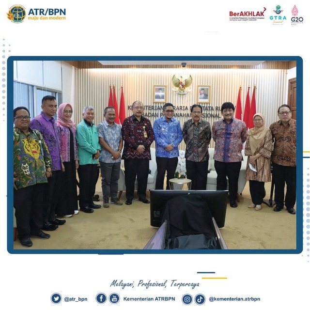 Menteri ATR/BPN menerima kunjungan kerja Wali Kota Padang