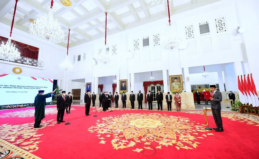 Presiden Jokowi Lantik Dua Menteri dan Tiga Wakil Menteri Baru Kabinet Indonesia Maju