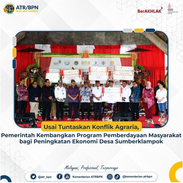 Usai Tuntaskan Konflik Agraria, Pemerintah Kembangkan Program Pemberdayaan Masyarakat bagi Peningkatan Ekonomi Desa Sumberklampok