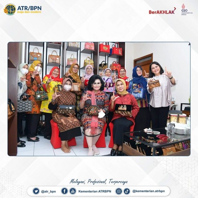 Pembina IKAWATI ATR/BPN, melakukan kunjungan kerja ke Provinsi Jawa Tengah