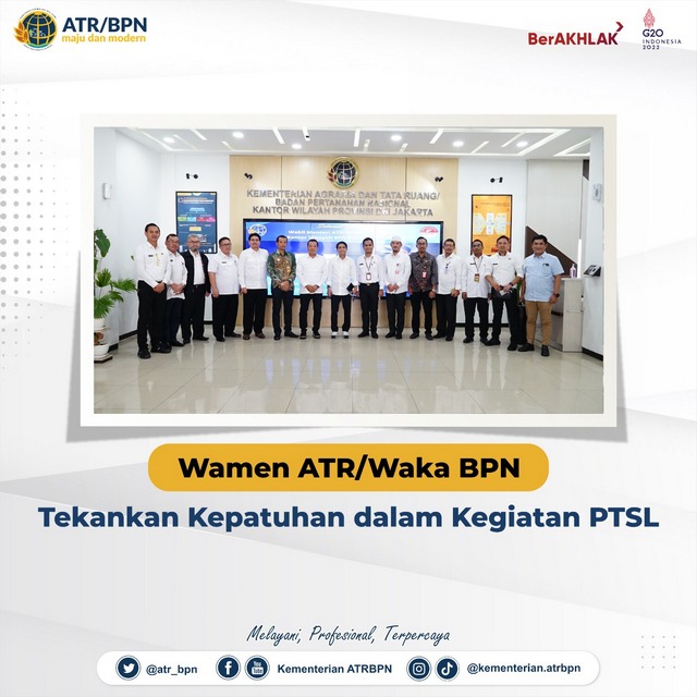 Wamen ATR/Waka BPN Tekankan Kepatuhan dalam Kegiatan PTSL