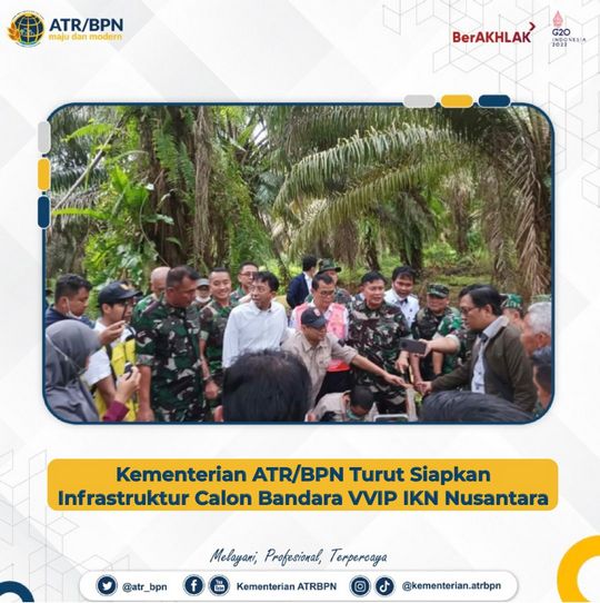 Kementerian ATR/BPN Turut Siapkan Infrastruktur Calon Bandara VVIP IKN Nusantara