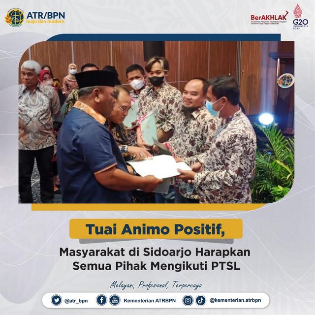 Tuai Animo Positif, Masyarakat di Sidoarjo Harapkan Semua Pihak Mengikuti PTSL