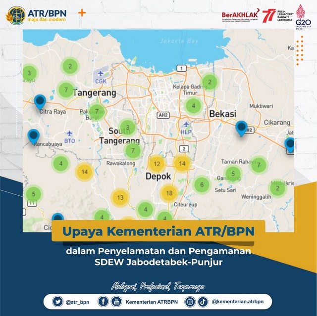 Upaya Kementerian ATR/BPN dalam Penyelamatan dan Pengamanan SDEW Jabodetabek-Punjur