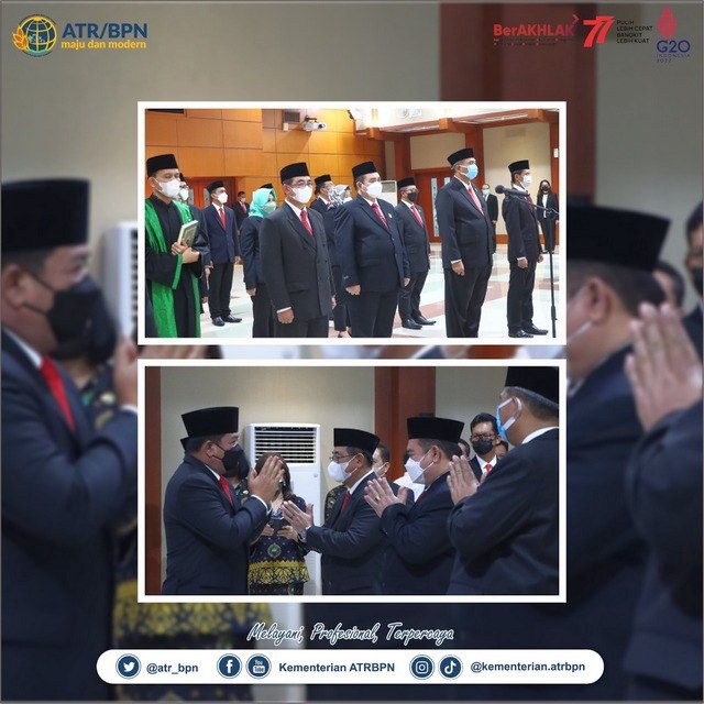 Lantik Majelis Pembina dan Pengawas PPAT Pusat dan Wilayah, Menteri ATR/Kepala BPN Berharap Layanan Pertanahan Kian Membaik