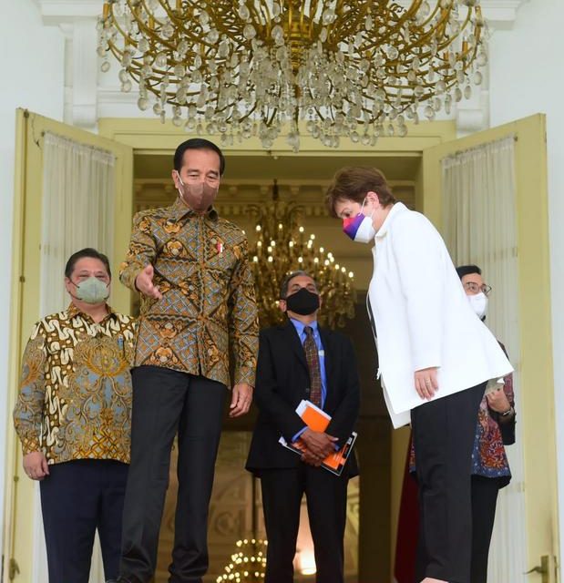 Presiden Jokowi Terima Delegasi Dana Moneter Internasional