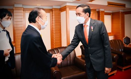 Presiden Jokowi Terima Kunjungan Kehormatan Presiden Japan-Indonesia Association