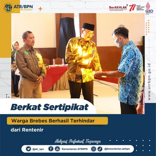 Berkat Sertipikat, Warga Brebes Berhasil Terhindar dari Rentenir
