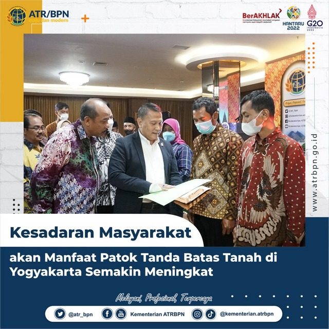 Kesadaran Masyarakat akan Manfaat Patok Tanda Batas Tanah di Yogyakarta Semakin Meningkat