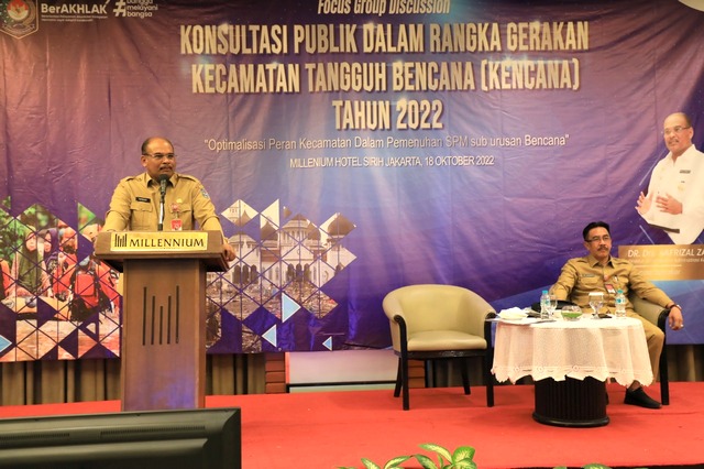 Kemendagri Dorong Daerah Terapkan Gerakan Kecamatan Tangguh Bencana