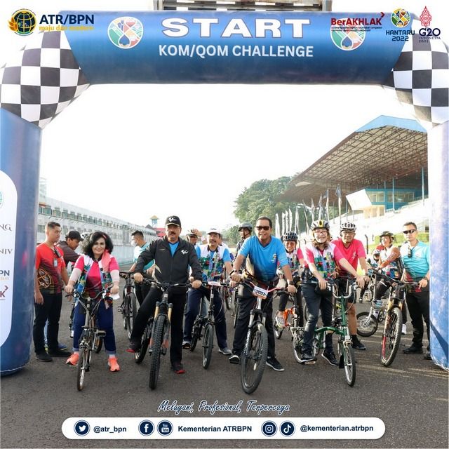 Meriahkan HANTARU 2022, Kementerian ATR/BPN Selenggarakan Ride Challenge for King/Queen of Mountain