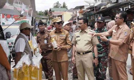 Bupati Safaruddin Pantau Gelar Pangan Murah Dibeberapa Titik