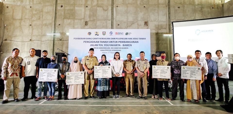 Kementerian ATR/BPN Bayarkan Ganti Rugi Pembangunan Tol Yogyakarta-Bawen II Rp282 Miliar kepada Masyarakat Kabupaten Semarang