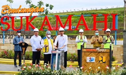 Presiden Joko Widodo Resmikan Bendungan Sukamahi di Kabupaten Bogor