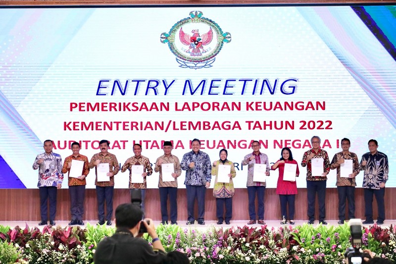 Menteri ATR/Kepala BPN hadiri Entry Meeting Pemeriksaan Laporan Keuangan Kementerian/Lembaga Tahun 2022