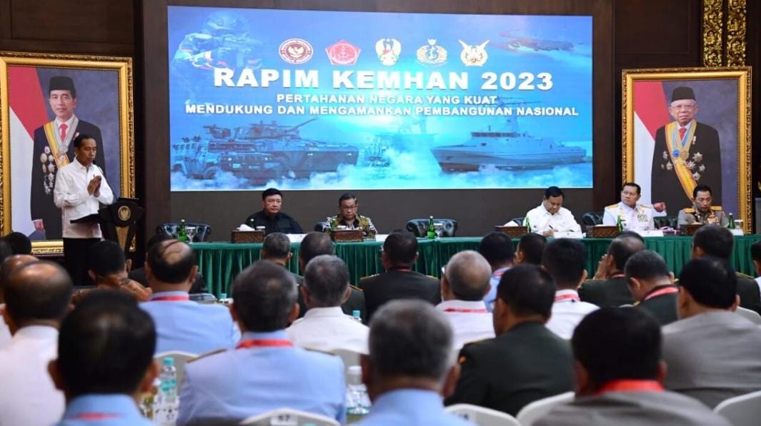 Buka Rapim Kemhan 2023, Presiden: Informasi Intelijen Kunci Hadapi Instabilitas Global