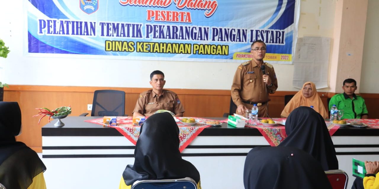 Buka Pelatihan Tematik P2L, Wako Rida Ananda Sebut Ibu-Ibu Ujung Tombak Pengendalian Inflasi