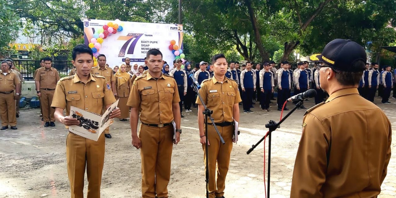 Pimpin Upacara Hari Bakti PU ke 77, Wako Rida Ananda Sampaikan Pesan Penting