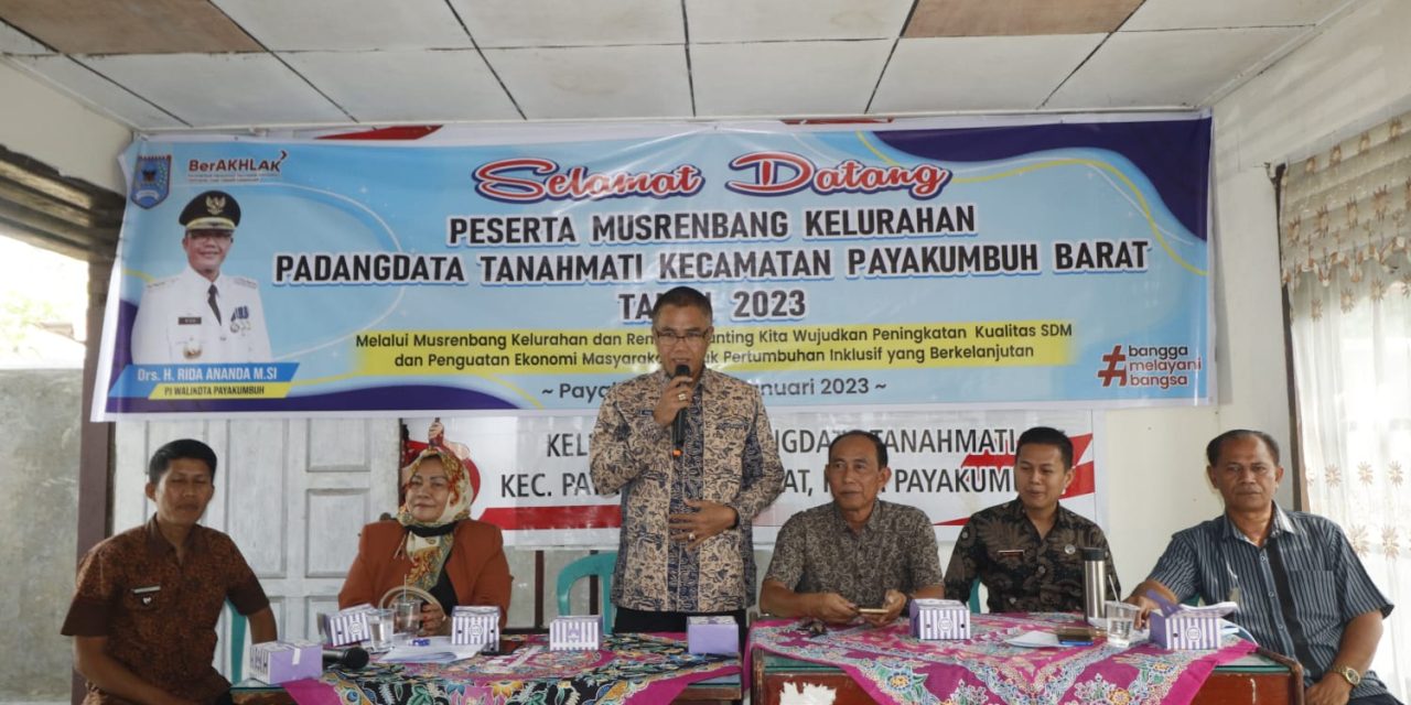 Wako Rida Turun Ikut Musrenbang Kelurahan Di PDTM