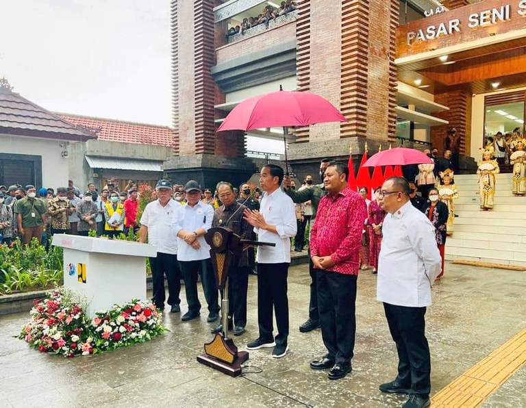 Presiden Jokowi: Pasar Seni Sukawati Siap Terima Wisatawan